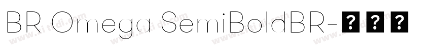 BR Omega SemiBoldBR字体转换